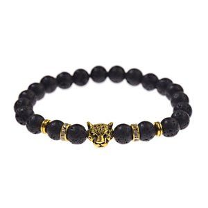 Lava Diamond Scrap Stone Jaguar Bracelet